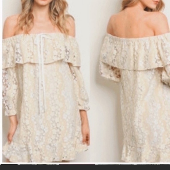 English Factory Dresses & Skirts - NWT English Factory Off Shoulder Lace Dress Size medium